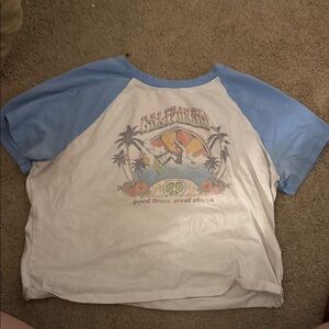 Hollister Kids California Graphic Tee - Blue and White